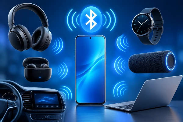 مقایسه Bluetooth 5.0 و 5.1 و 5.2 و 5.3 و 5.4